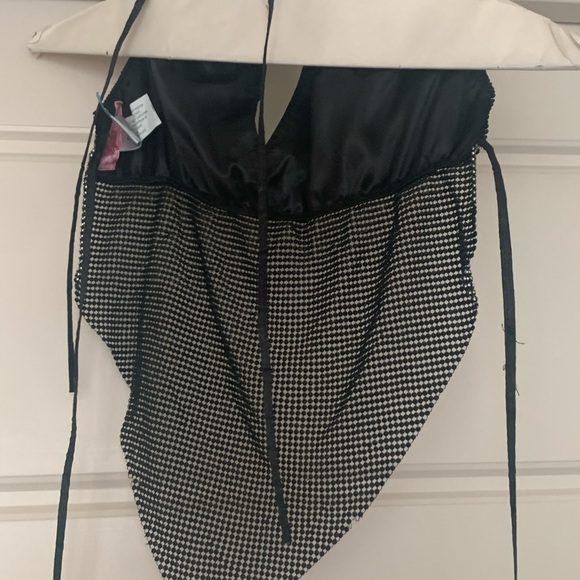 Sparkly bralette top. Tie at neck and back. Worn once. - Picture 5 of 13